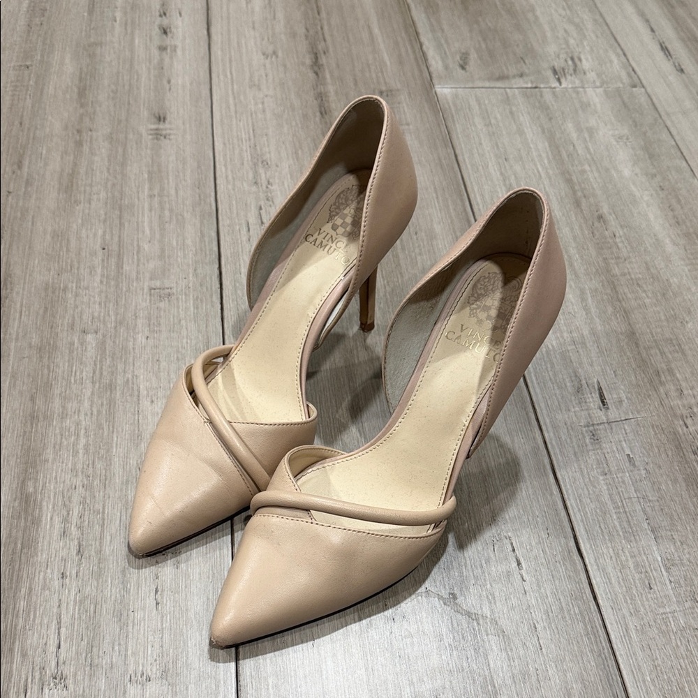 Vince Camuto Nude Pointed Toe Heels